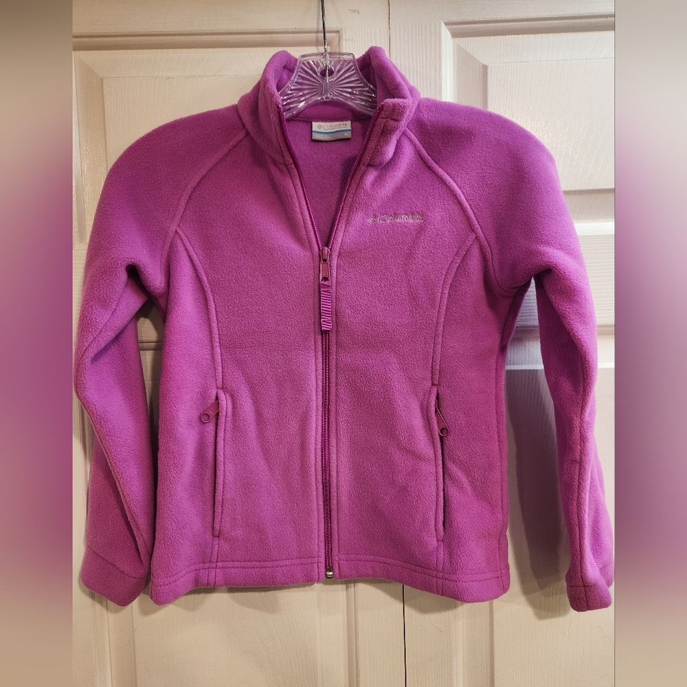 Columbia fleece zip up, Girls small
